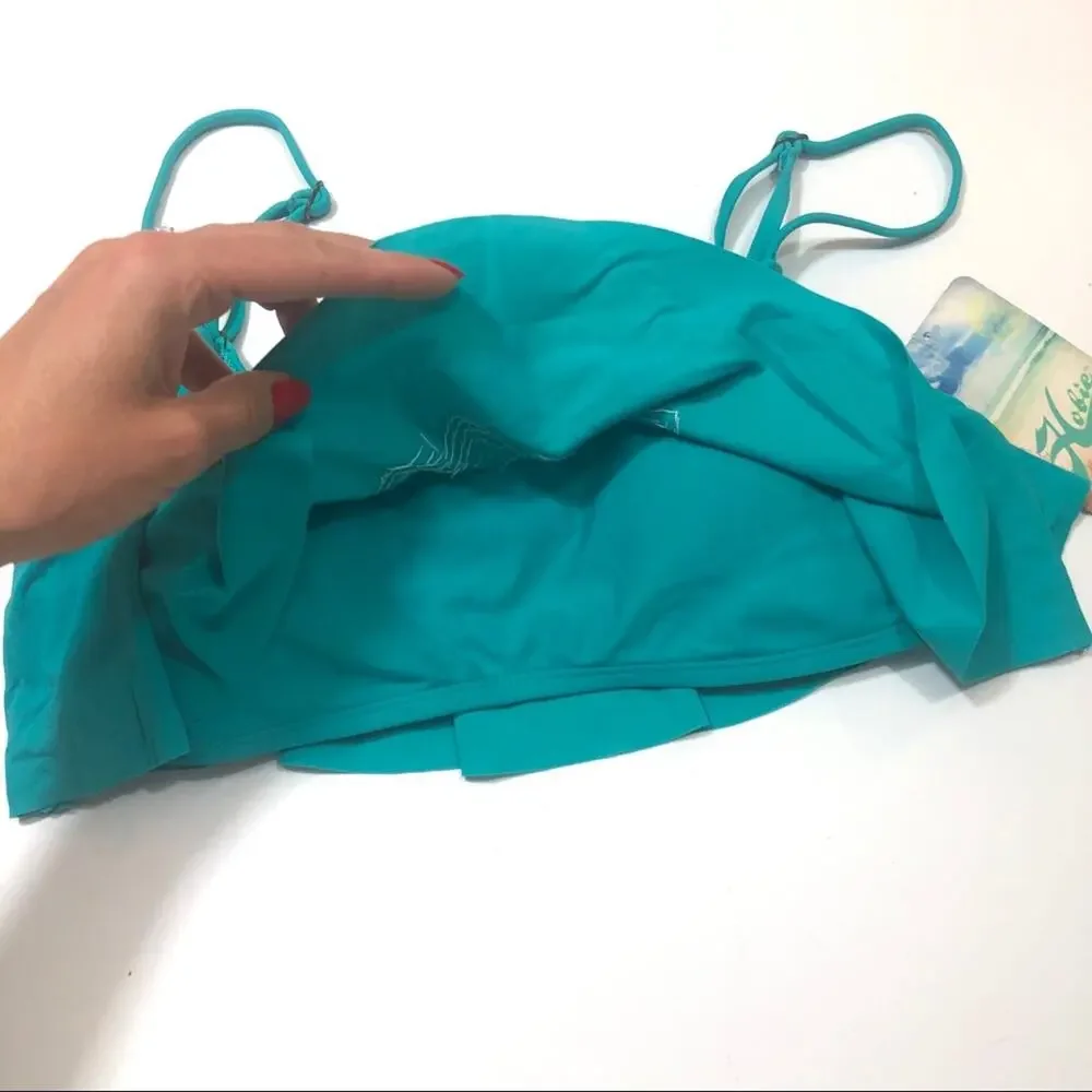Hobie Embellished blue green teal 2piece swimsuit